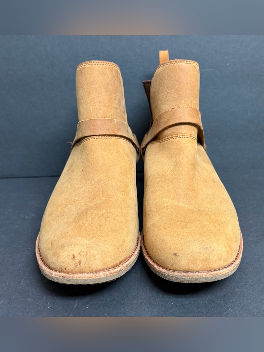 Teva De La Vina Dos Womens 10 Tan  Leather Chelsea Ankle Boots Harness Pull On - Picture 5 of 9